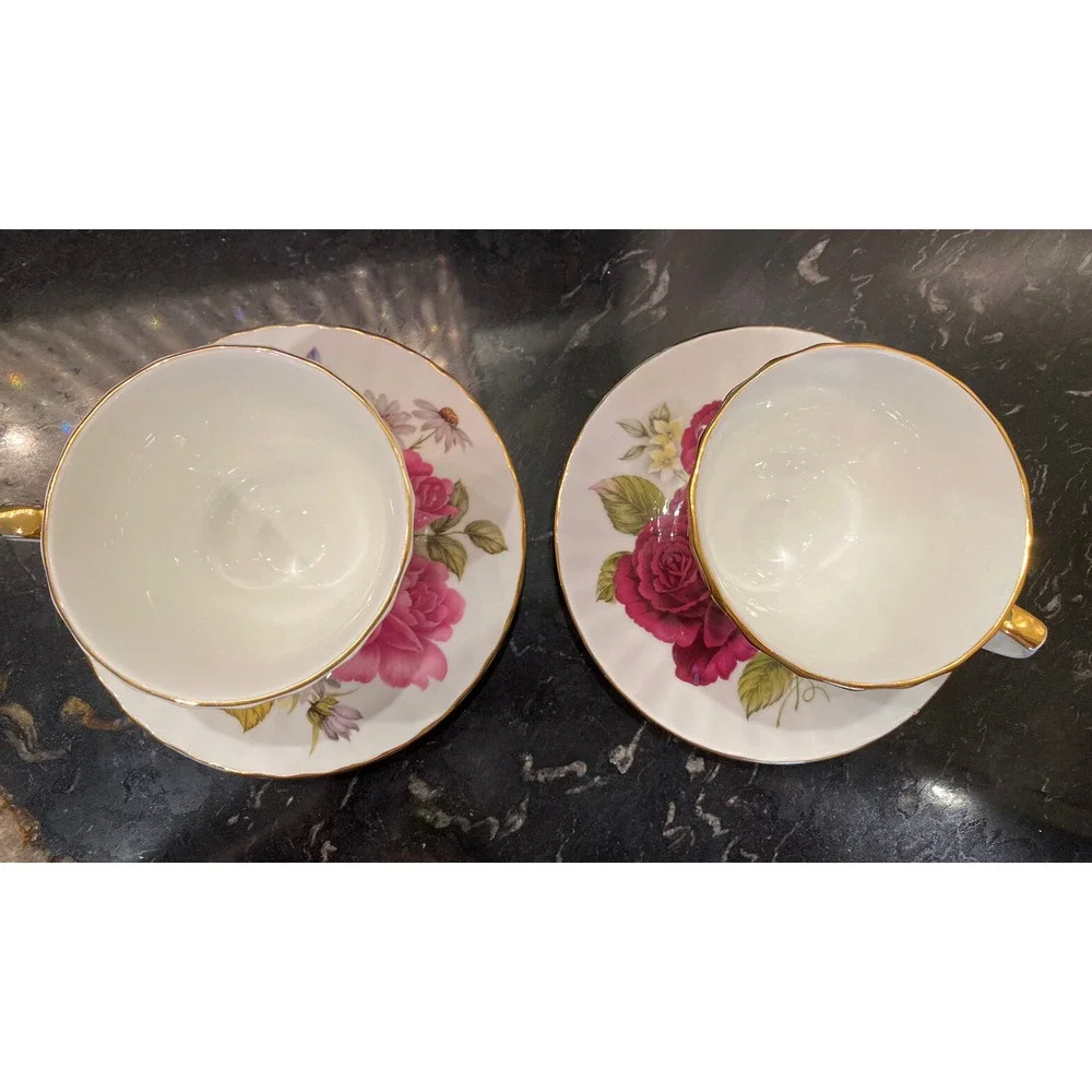 Vintage DUCHESS Cups & Saucers Set Of 2